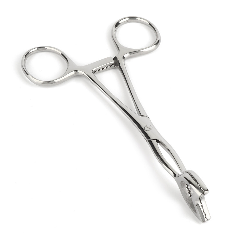 Mr. Steel Pince Cube Tong Forme en V 15cm